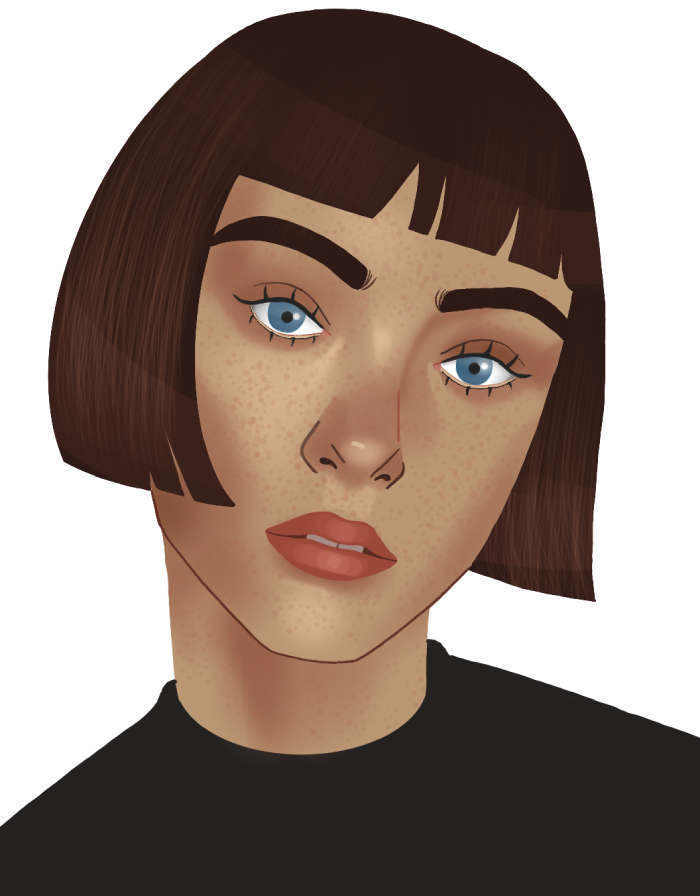 digital portrait; procreate and ipad