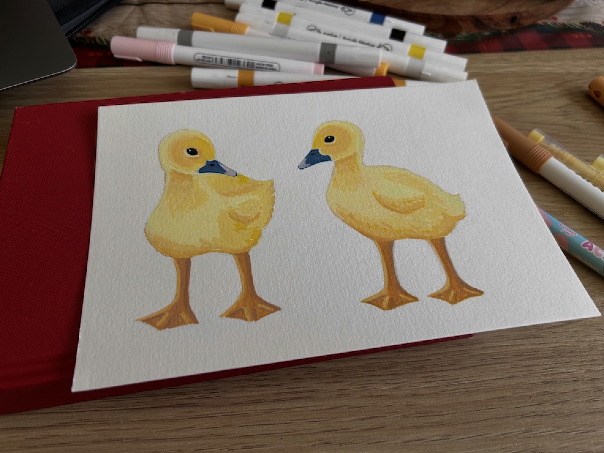 traditional illustration; acrylic markers