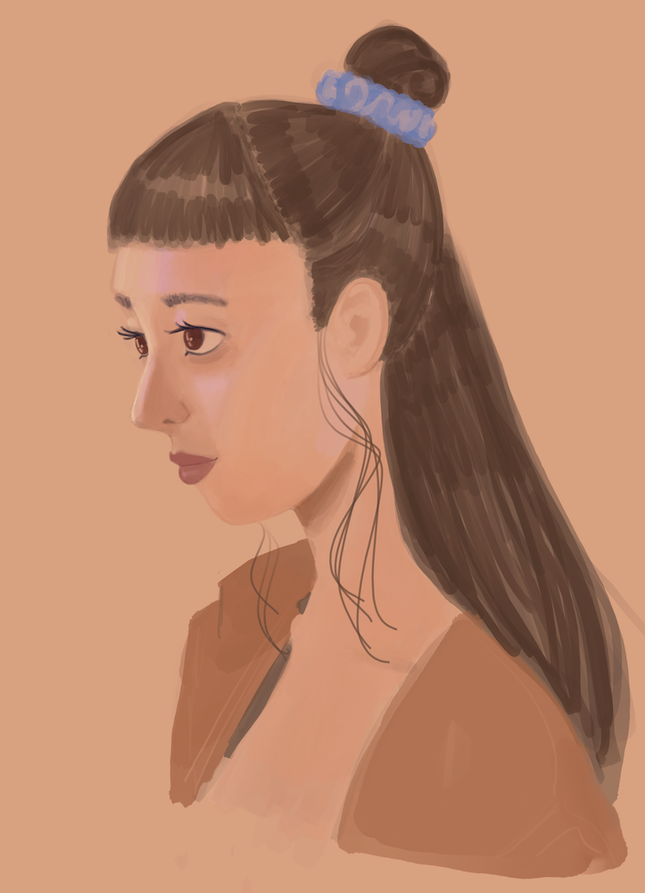 digital portrait; procreate and ipad