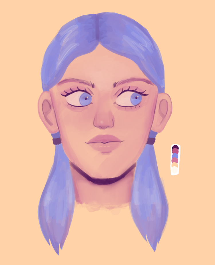 digital portrait; procreate and ipad