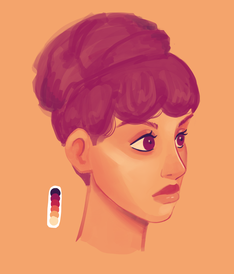 digital portrait; procreate and ipad