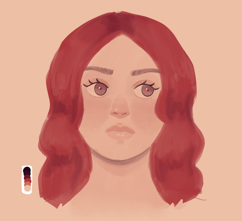 digital portrait; procreate and ipad